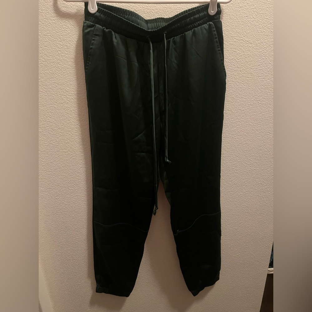 Women’s Socialite (Nordstrom) Green Silk Joggers